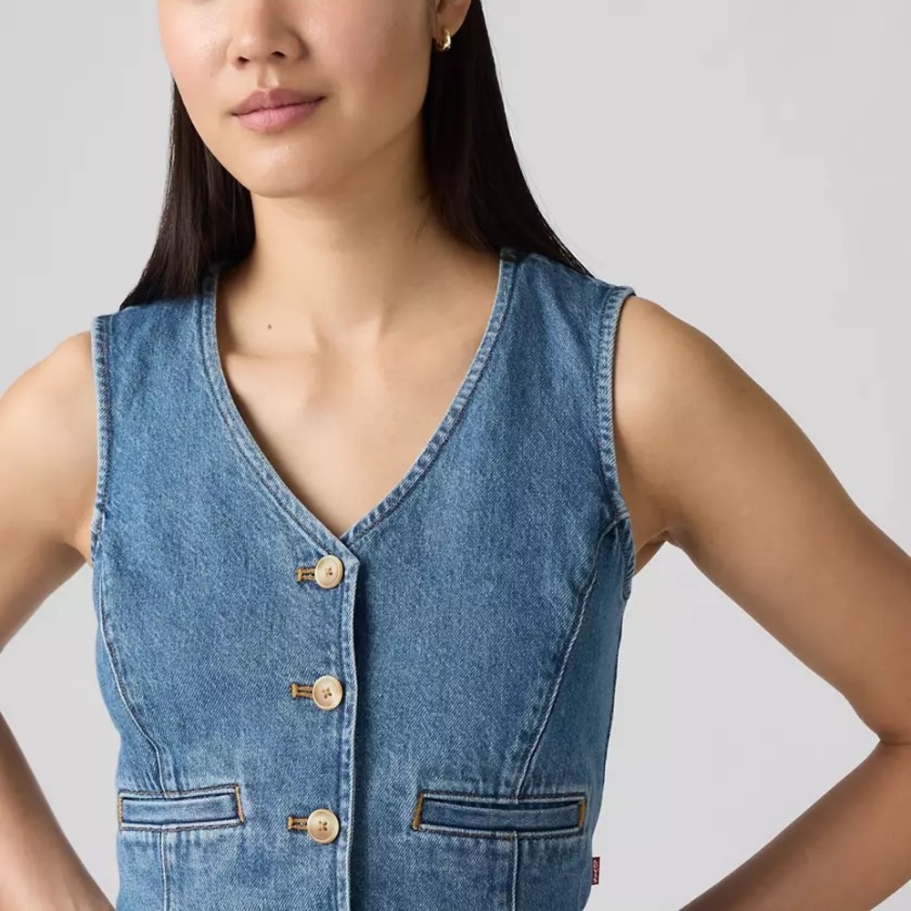 LEVIS 
AMORE DENIM VEST - Picture 3 of 7